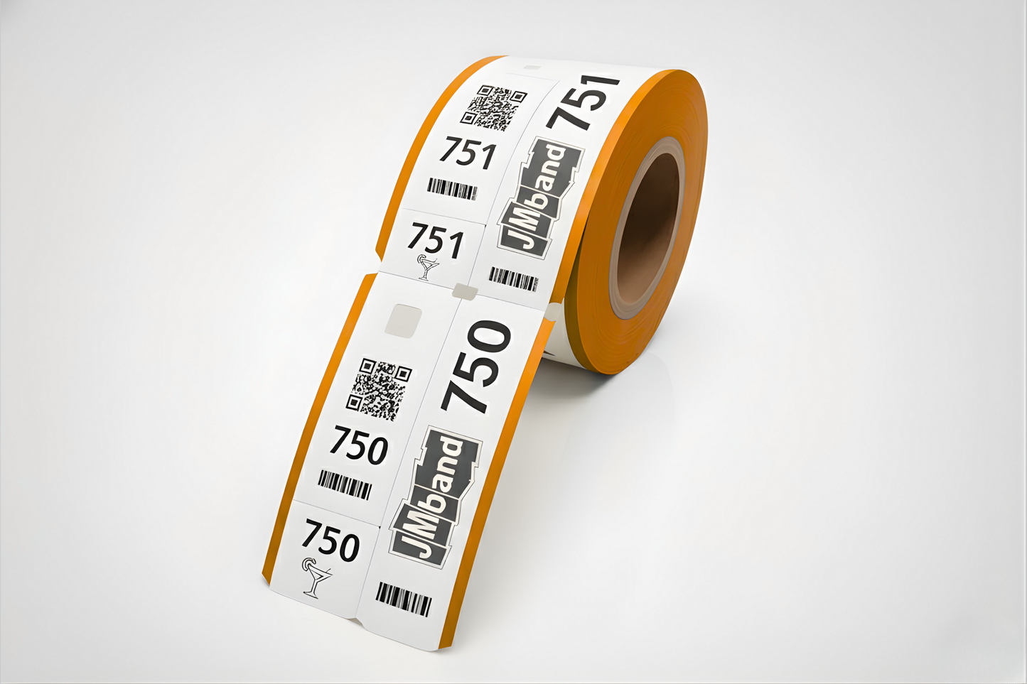 Biglietti di guardarora in 3 parti con stampa