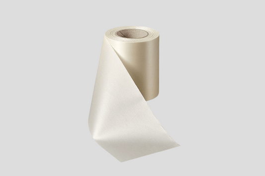 ECO Satin Ribbon Rolls 100 mm Ribbon JM Band EU Ivory  