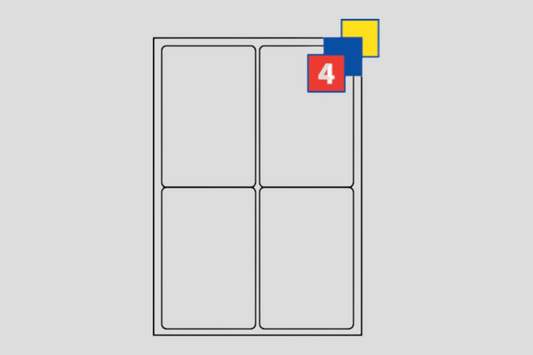 Stickers A4 Sheets without Print Accessories JM Band®