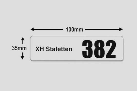 Stickers For Start Numbers Accessories JM Band®