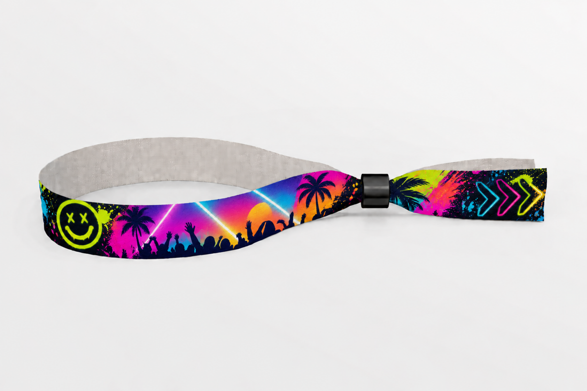 Braccialetti in tessuto con stampa