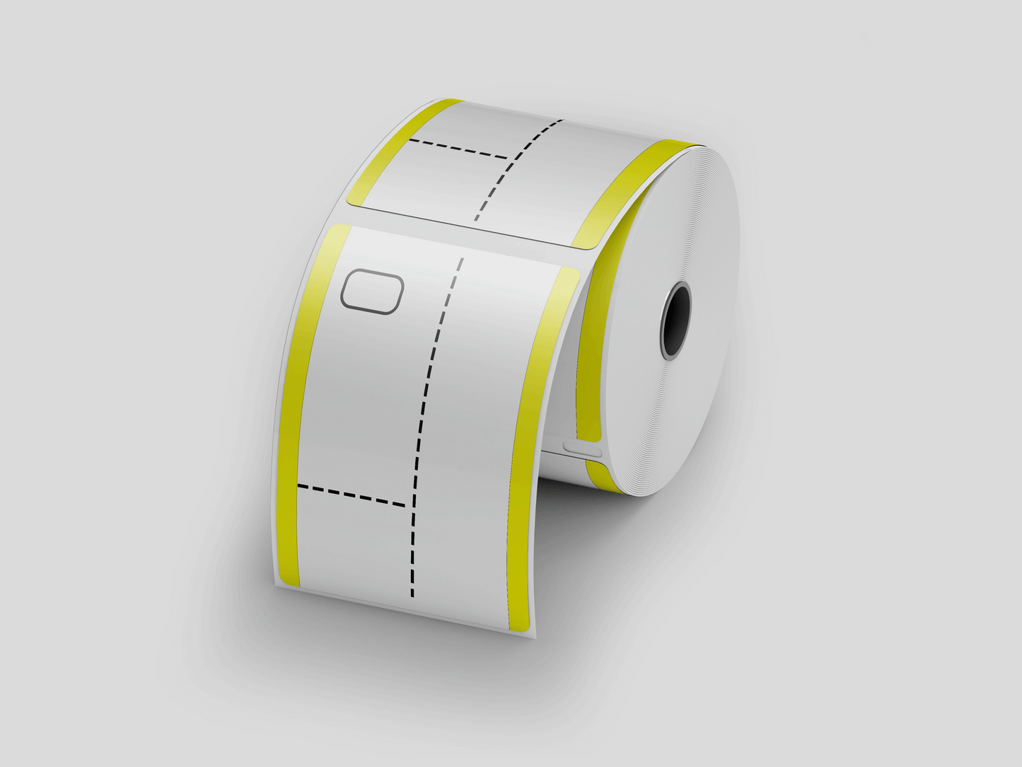 3-Part Thermal Cloakroom Tickets in Roll Tickets JM Band EU 1 Yellow