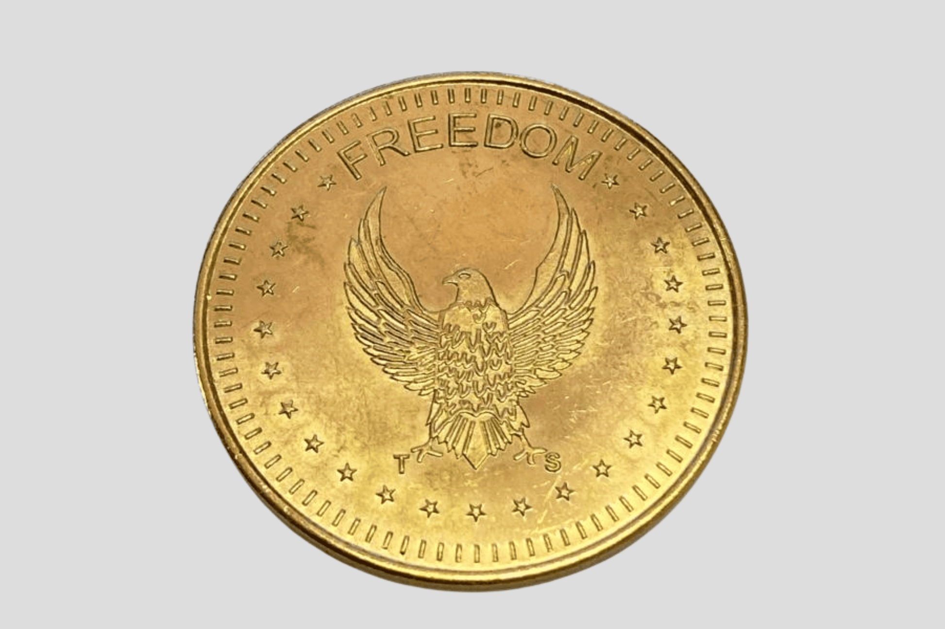 Embossed Metal Tokens in Stock Tokens JM Band® 1 29 mm