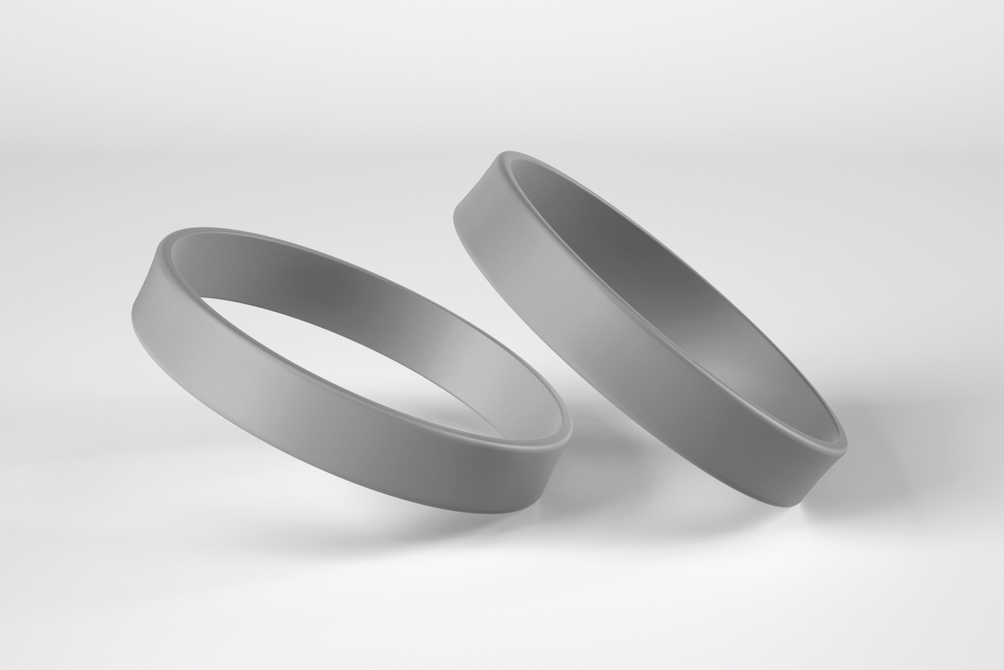 Plain Silicone Wristbands Silicone wristbands JM Band EU 1 Gray