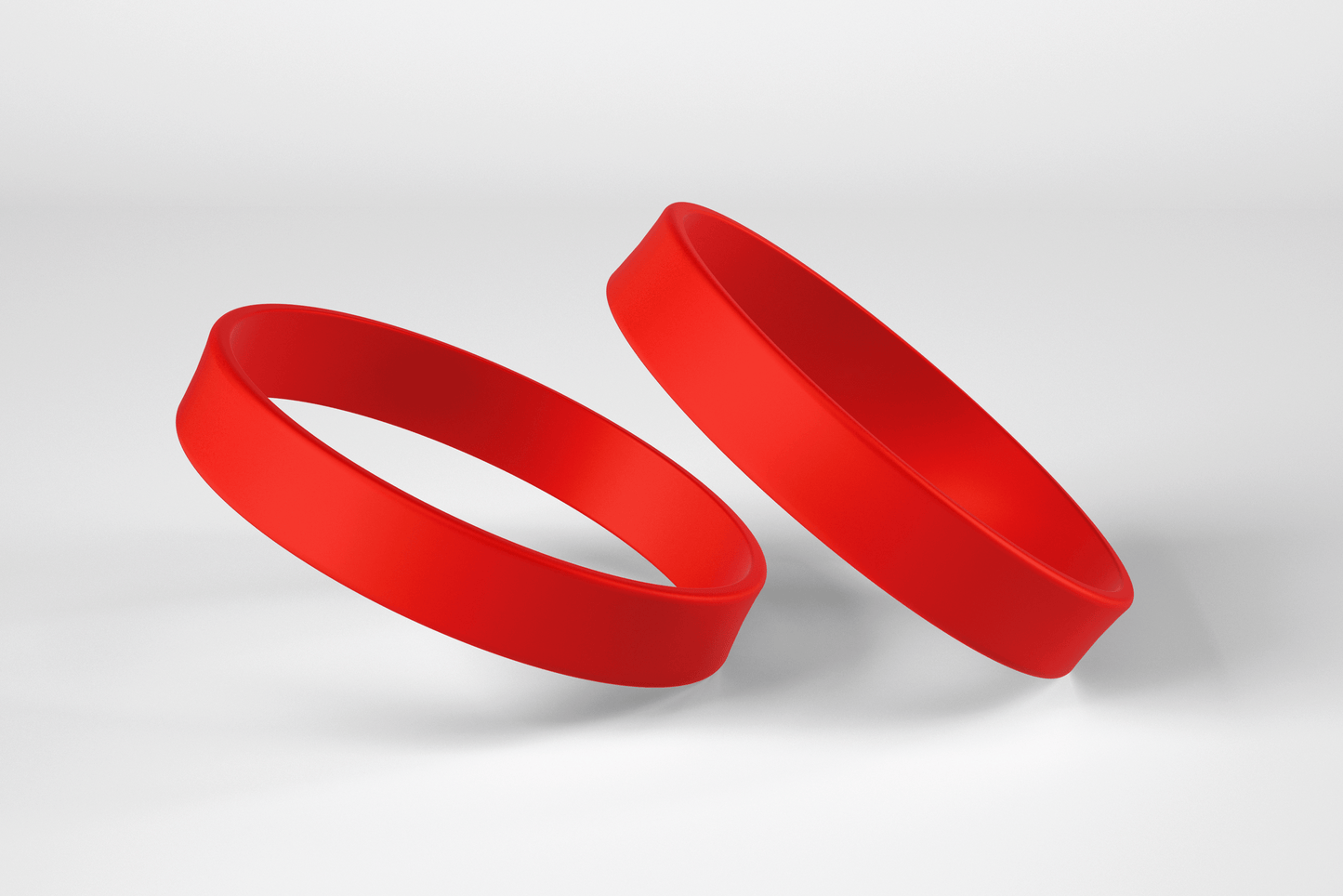 Plain Silicone Wristbands Silicone wristbands JM Band EU 1 Red