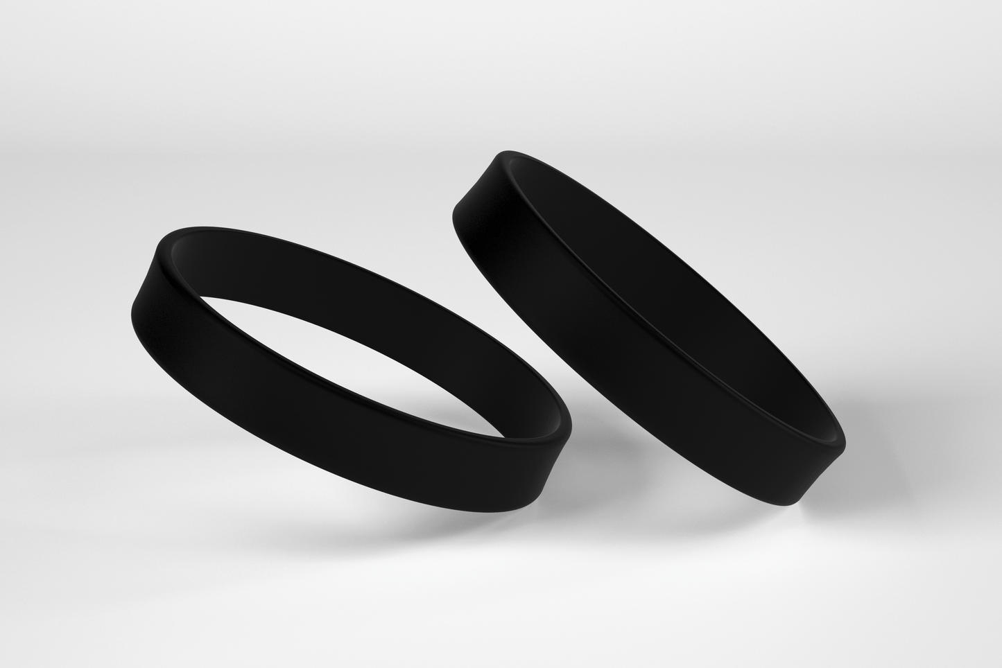 Plain Silicone Wristbands Silicone wristbands JM Band EU 1 Black