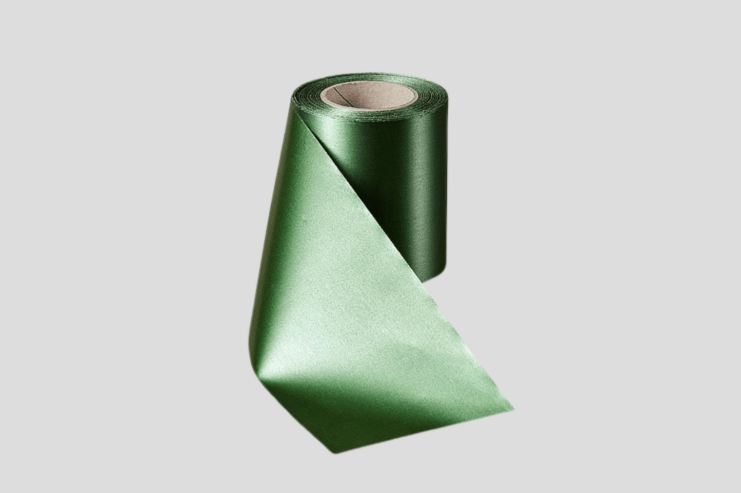 ECO Satin Ribbon Rolls 100 mm Ribbon JM Band EU Dark Green