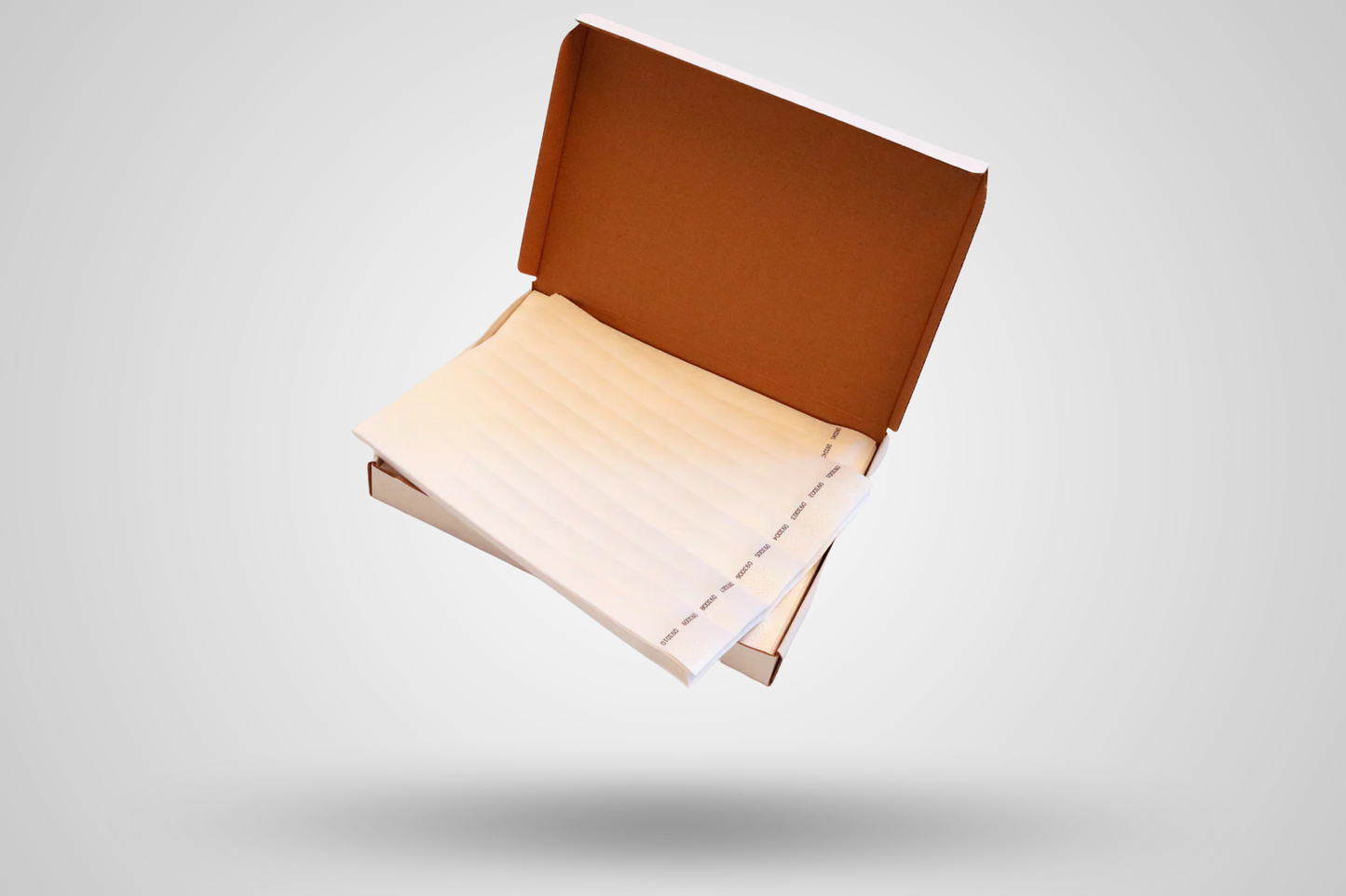 Box di braccialetti di carta da 1000 - stock semplice
