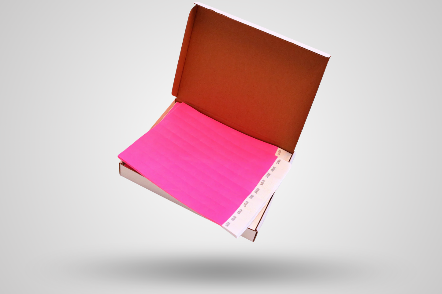 Box di braccialetti di carta da 1000 - stock semplice