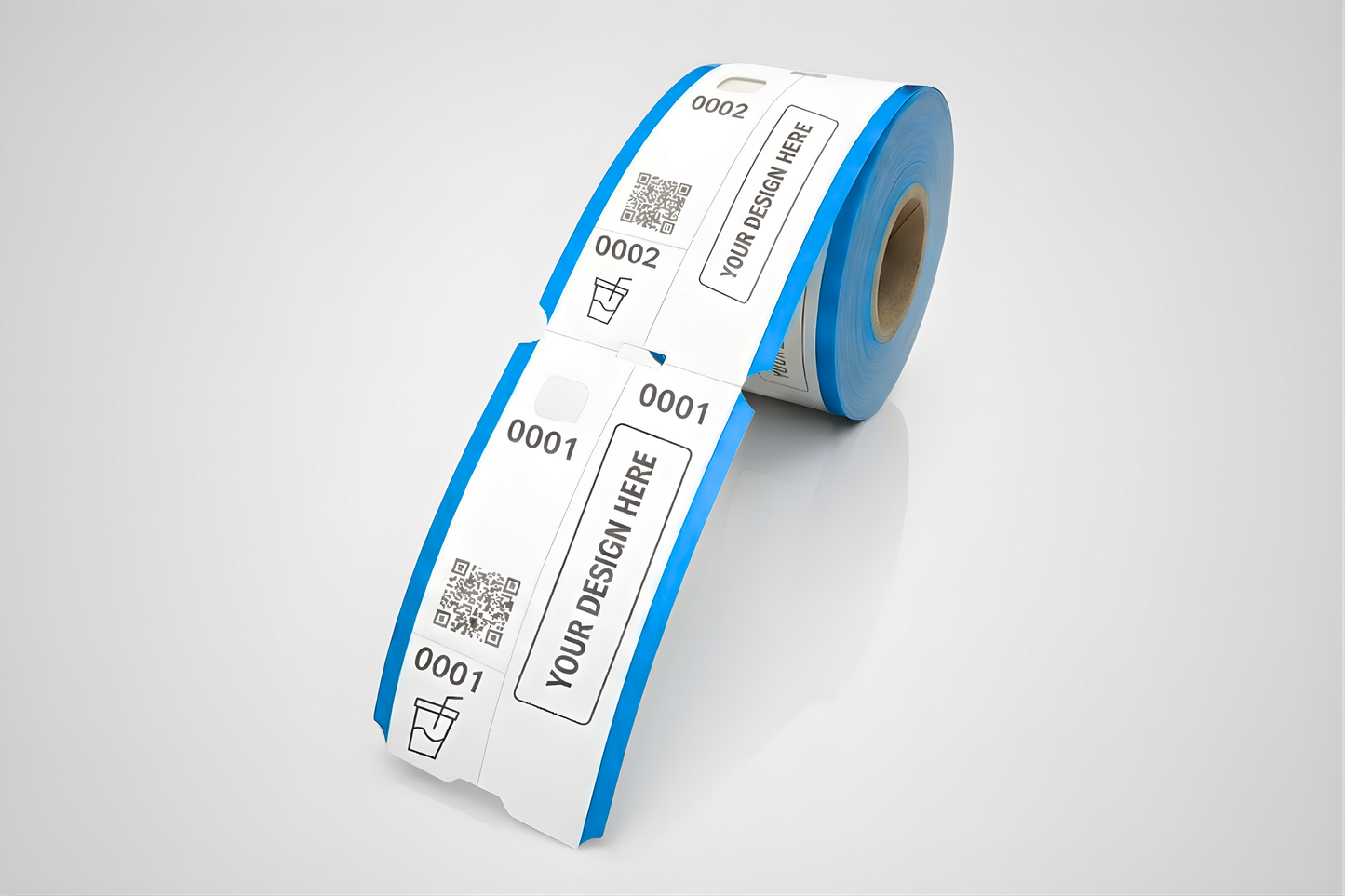 Biglietti di guardari in 3 parti con stampa - Informati