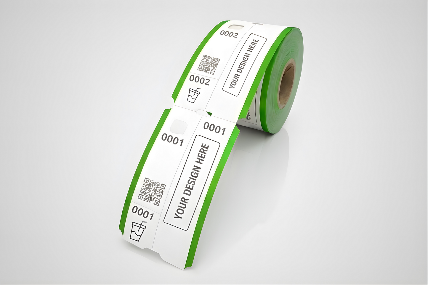 Biglietti di guardari in 3 parti con stampa - Informati