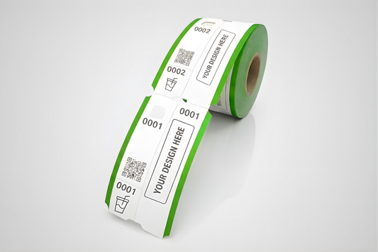 Biglietti di guardari in 3 parti con stampa - Informati