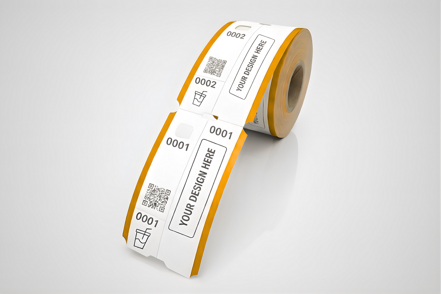 Biglietti di guardari in 3 parti con stampa - Informati