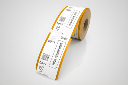 Biglietti di guardari in 3 parti con stampa - Informati