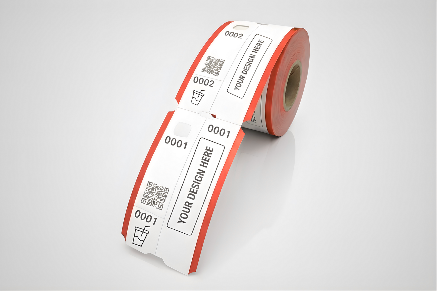 Biglietti di guardari in 3 parti con stampa - Informati