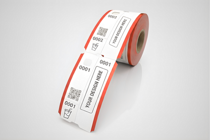 Biglietti di guardari in 3 parti con stampa - Informati