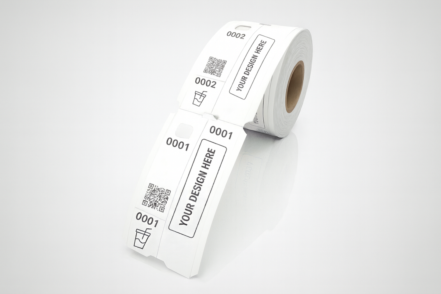 Biglietti di guardari in 3 parti con stampa - Informati