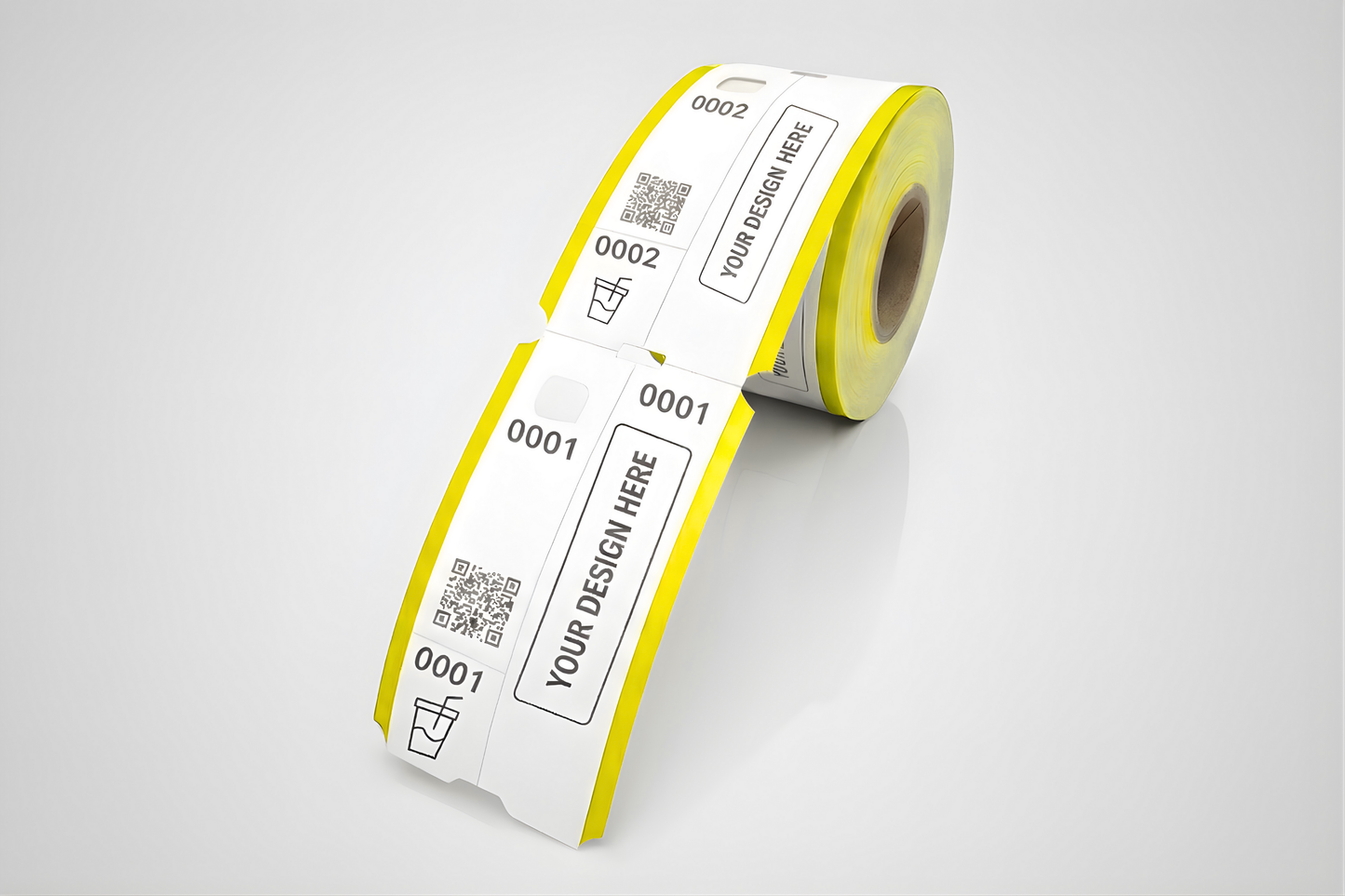 Biglietti di guardari in 3 parti con stampa - Informati