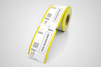 Biglietti di guardari in 3 parti con stampa - Informati