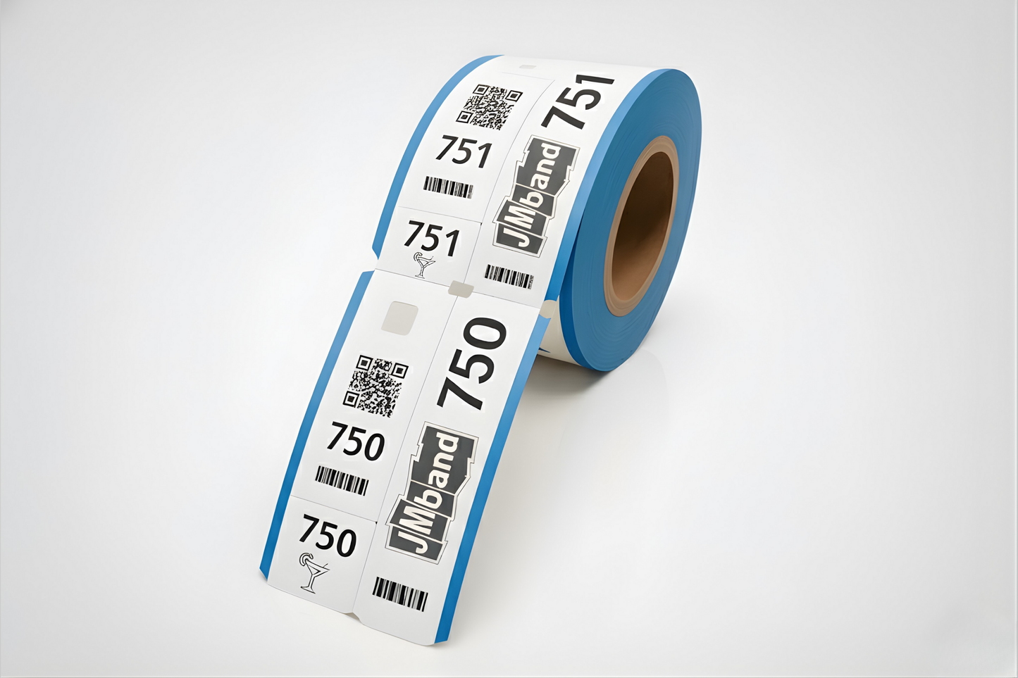 Biglietti di guardarora in 3 parti con stampa