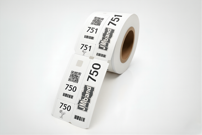 Biglietti di guardarora in 3 parti con stampa