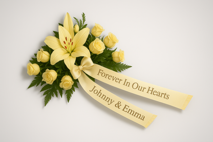 Nastro bouquet con stampa