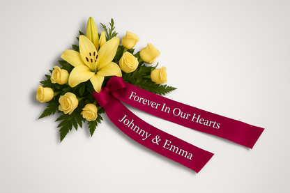 Nastro bouquet con stampa