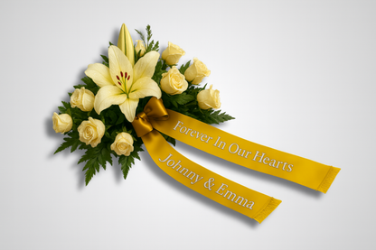 Nastro bouquet con stampa