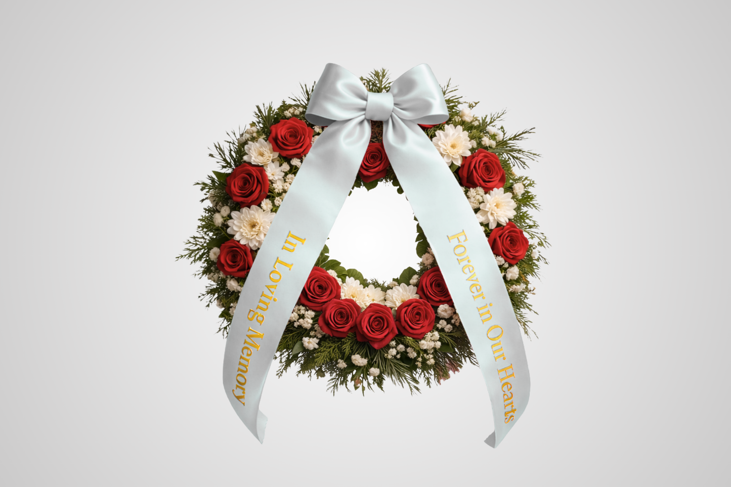 Nastro per bouquet in raso ecologico con design personalizzato, di colore grigio, di JM Band®.