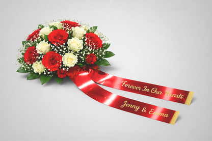 Nastro bouquet con stampa
