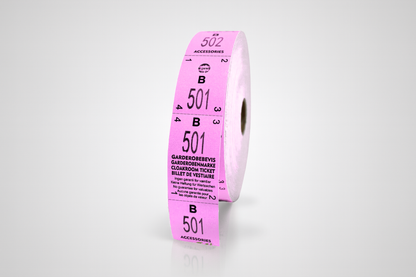 Biglietti guardaroba 3-parti (500 pz.)