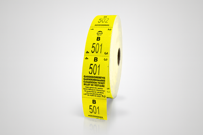 Biglietti guardaroba 3-parti (500 pz.)