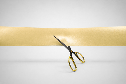 Nastri per inaugurazioni color oro senza stampa di JM Band®.