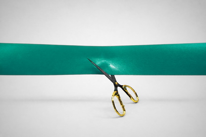 Nastri per inaugurazioni di colore verde, senza stampa, di JM Band®.