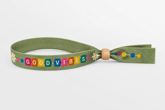 Braccialetti in cotone con stampa a colori