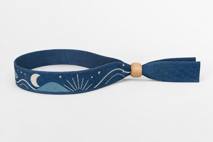 Braccialetti in cotone con stampa a colori
