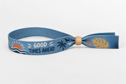 Braccialetti in cotone con stampa a colori