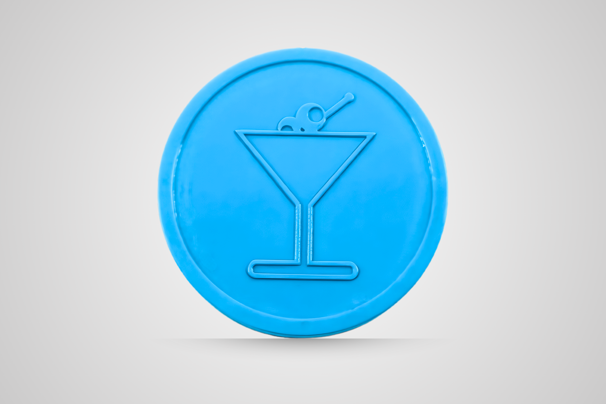Buono per consumazione in rilievo, di colore blu cocktail, offerto da JM Band®.