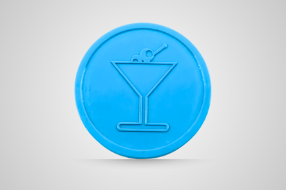 Buono per consumazione in rilievo, di colore blu cocktail, offerto da JM Band®.
