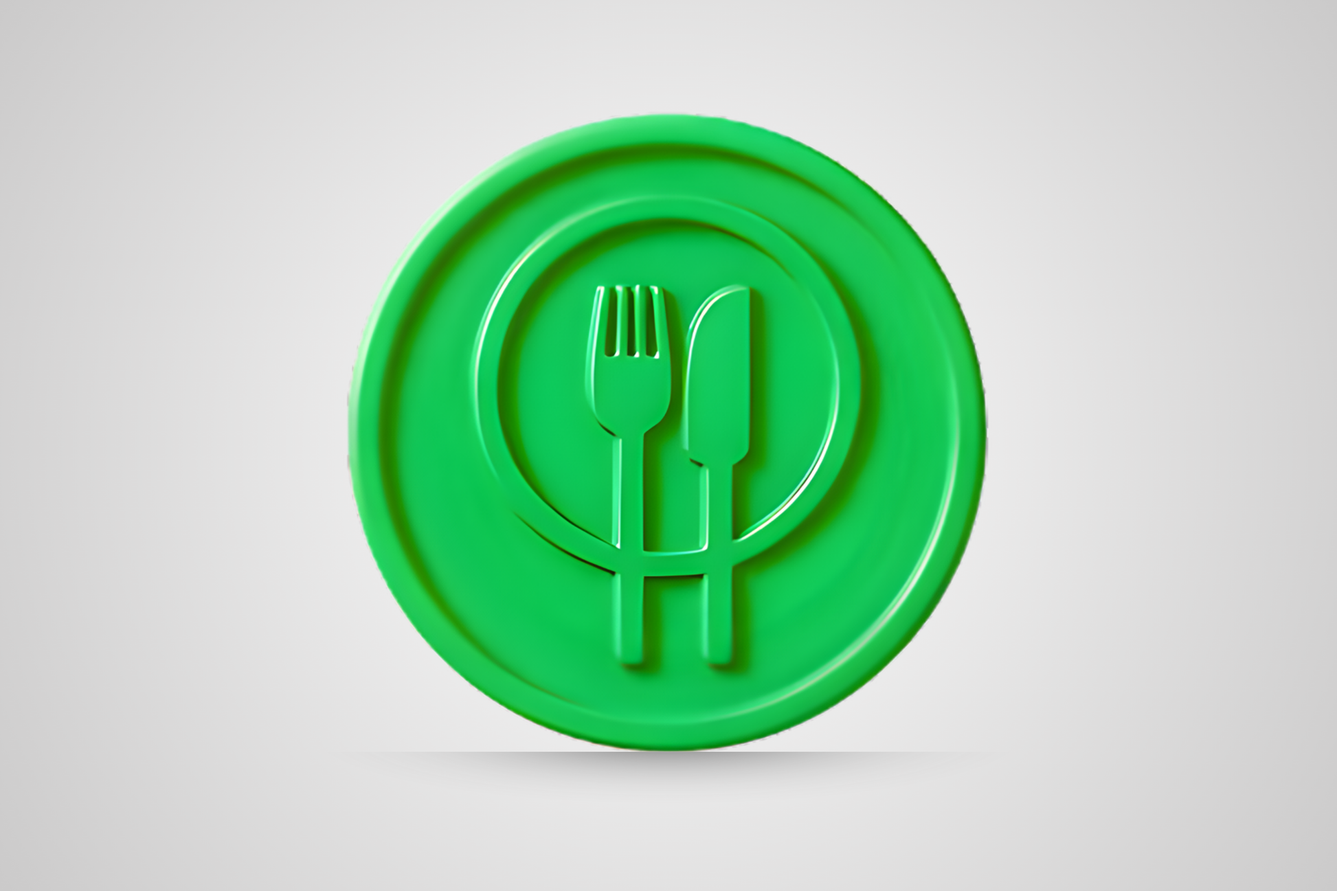 Buono per bevande in rilievo, di colore verde alimentare, del marchio JM Band®.