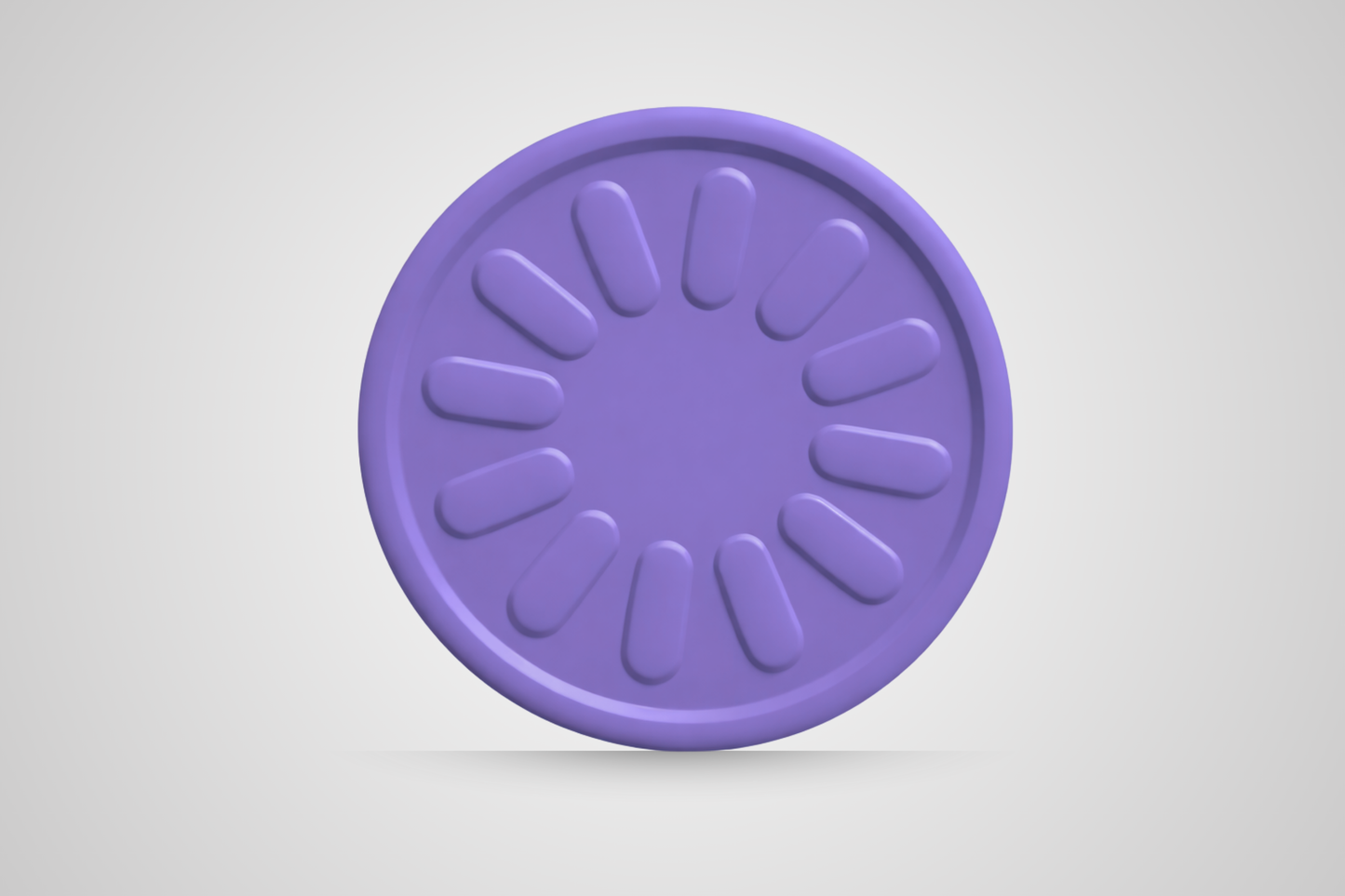 Buono per bevande con logo a rilievo e decorazione floreale viola di JM Band®.