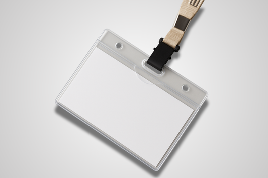 Porta badge plastica