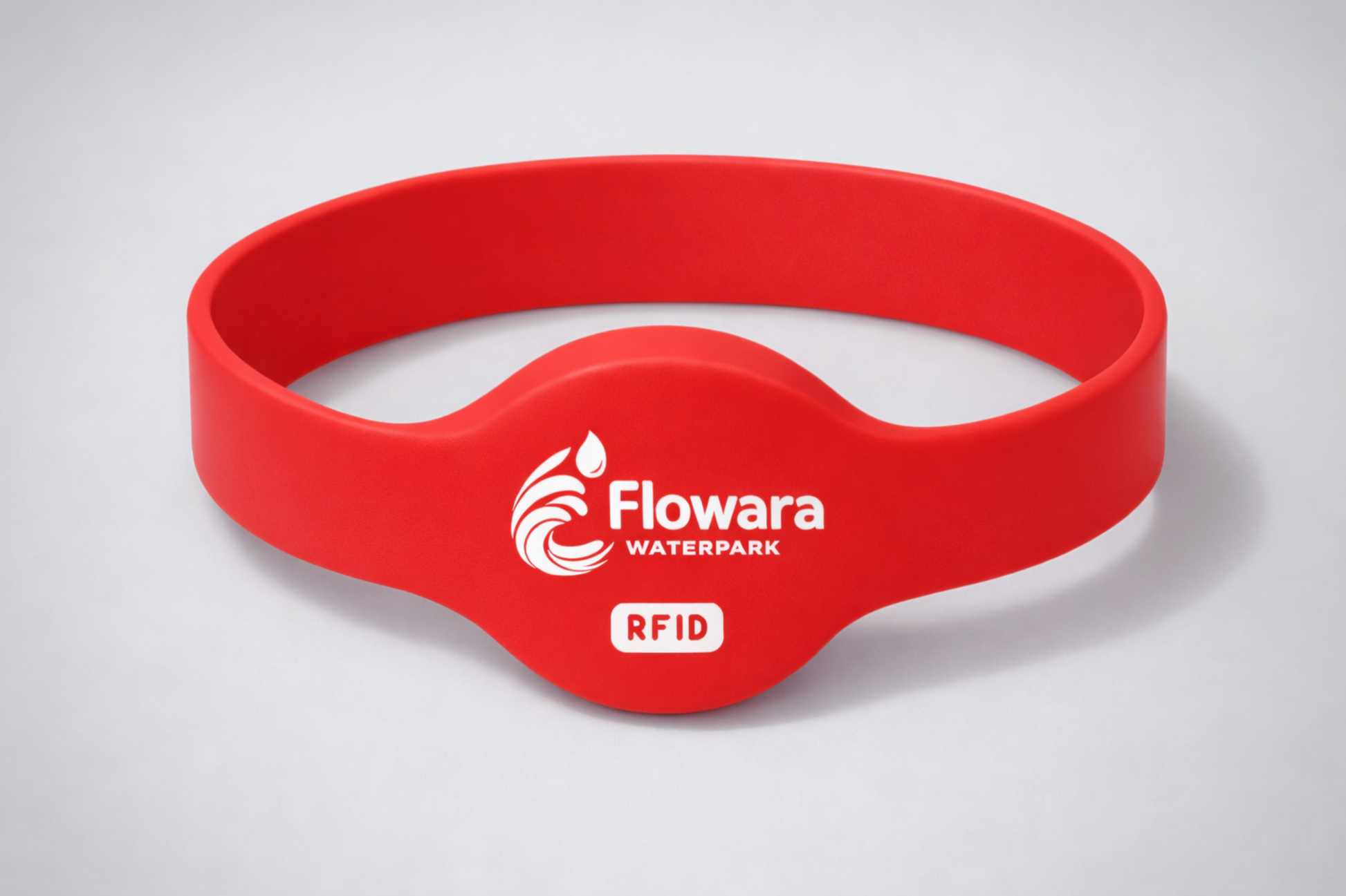 Braccialetto in silicone NFC modello JM02 con stampa personalizzata di JM Band®.