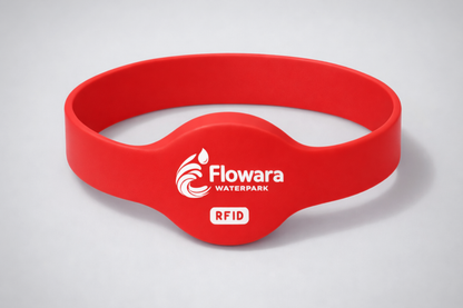 Braccialetto in silicone NFC modello JM02 con stampa personalizzata di JM Band®.
