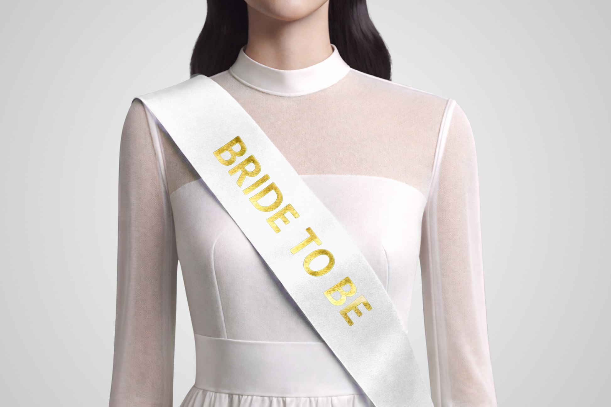 Fascia bianca con stampa personalizzata di JM Band®.