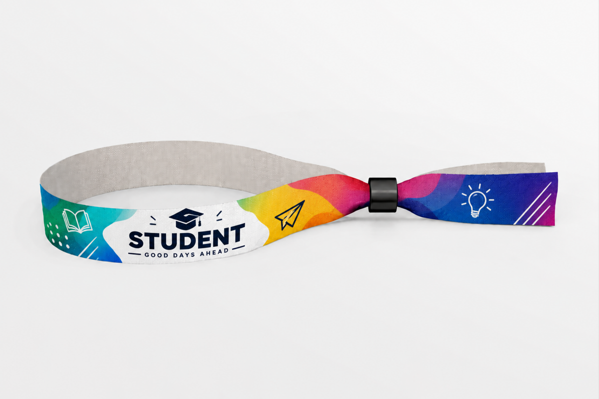 Braccialetti in tessuto con stampa