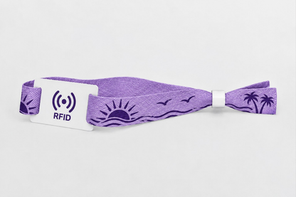 Braccialetti RFID in tessuto di bambù con stampa
