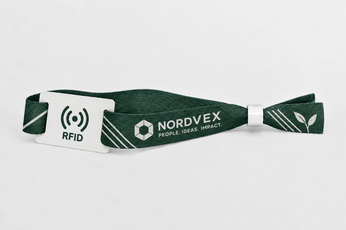 Braccialetti RFID in tessuto di bambù con stampa