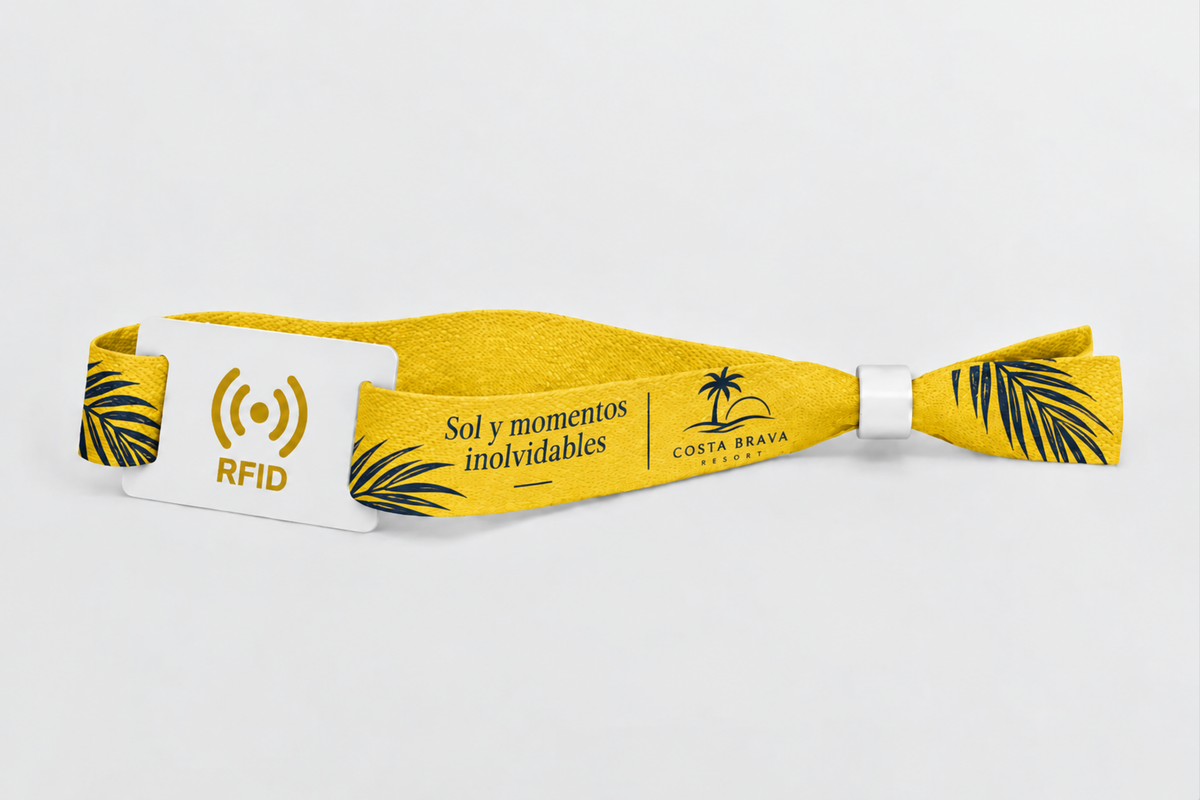 Braccialetti RFID in tessuto di bambù con stampa