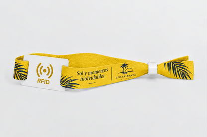 Braccialetti RFID in tessuto di bambù con stampa